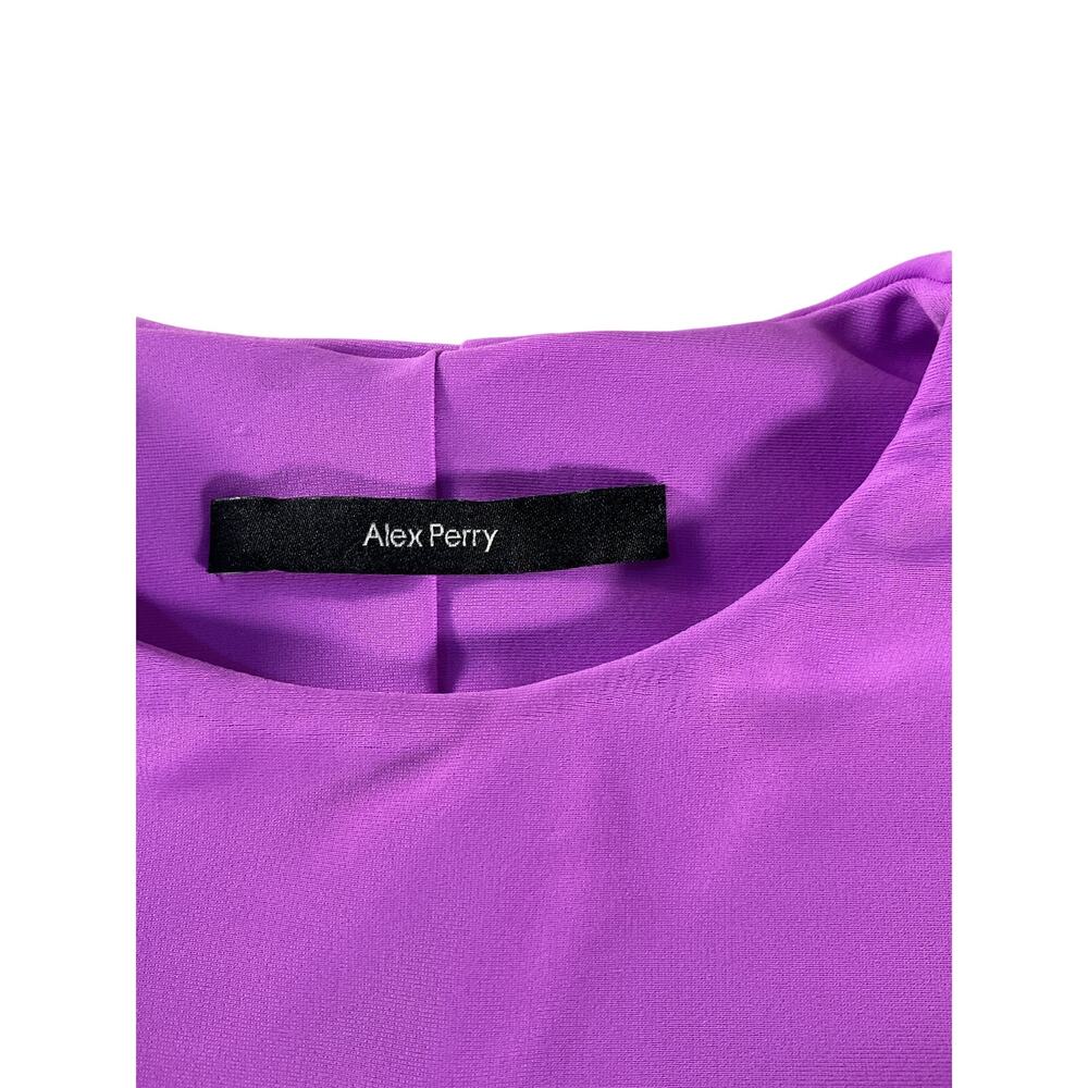 Alex Perry Sleek Purple Deren Crop Top Size US 4/ UK 8 - Picture 5 of 8